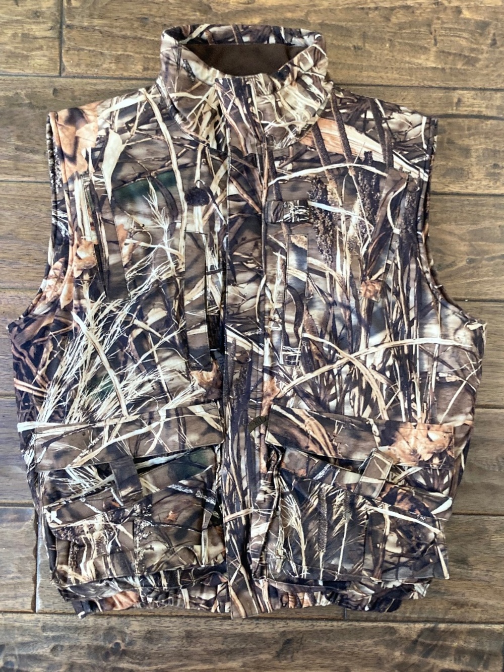 DRAKE Waterfowl Mossy Oak Shadow Grass Vest Medium Magnetic Pockets